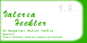 valeria heckler business card